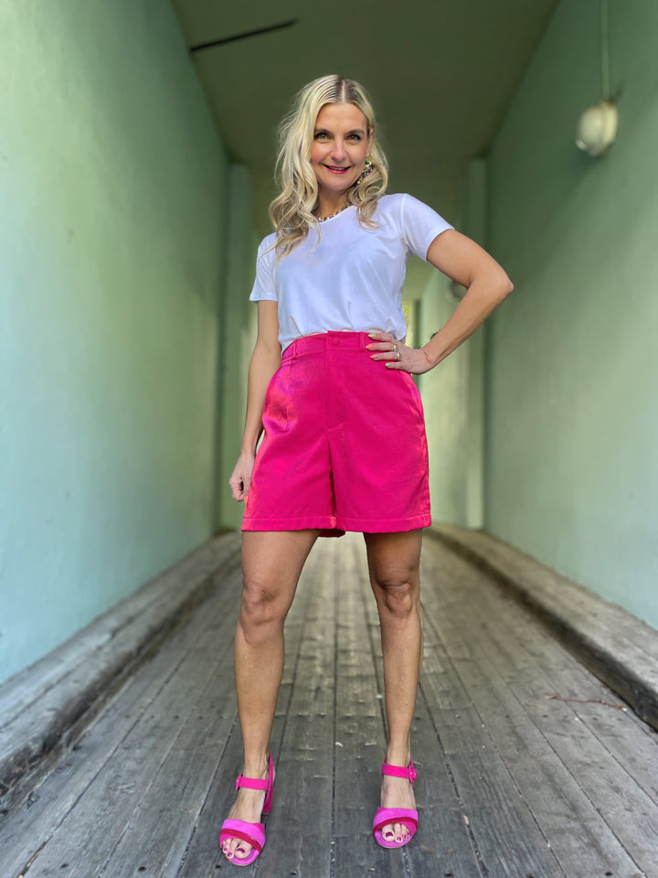 Dianas Vintage shorts Frida shorts - shiny pink