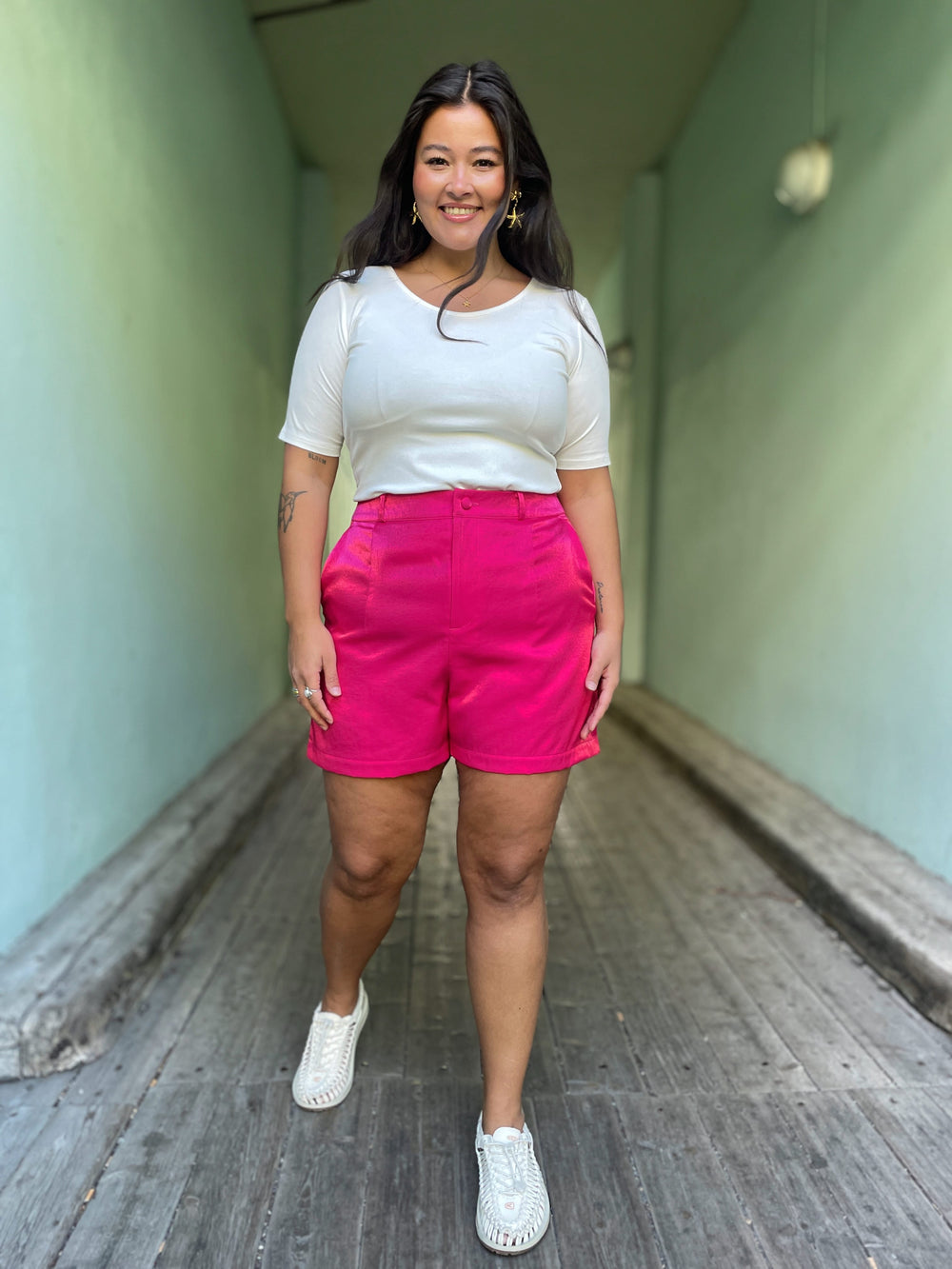 Dianas Vintage shorts Frida shorts - shiny pink