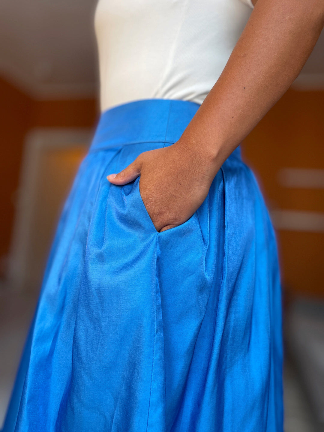 Dianas Vintage skjørt Party skirt - blå