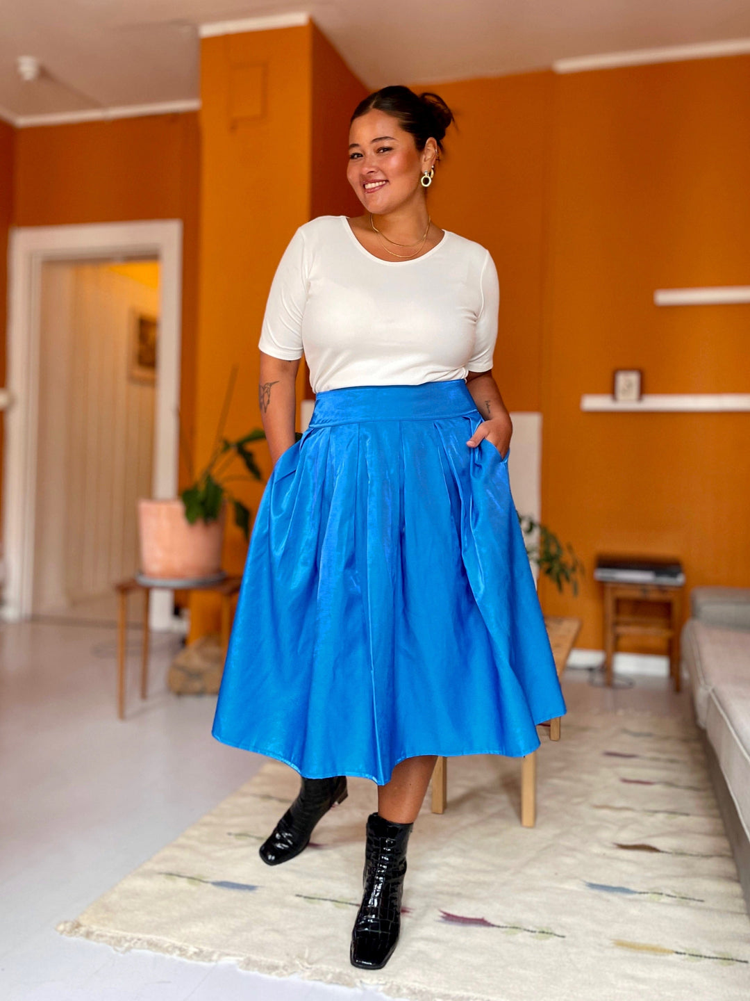 Dianas Vintage skjørt Party skirt - blue