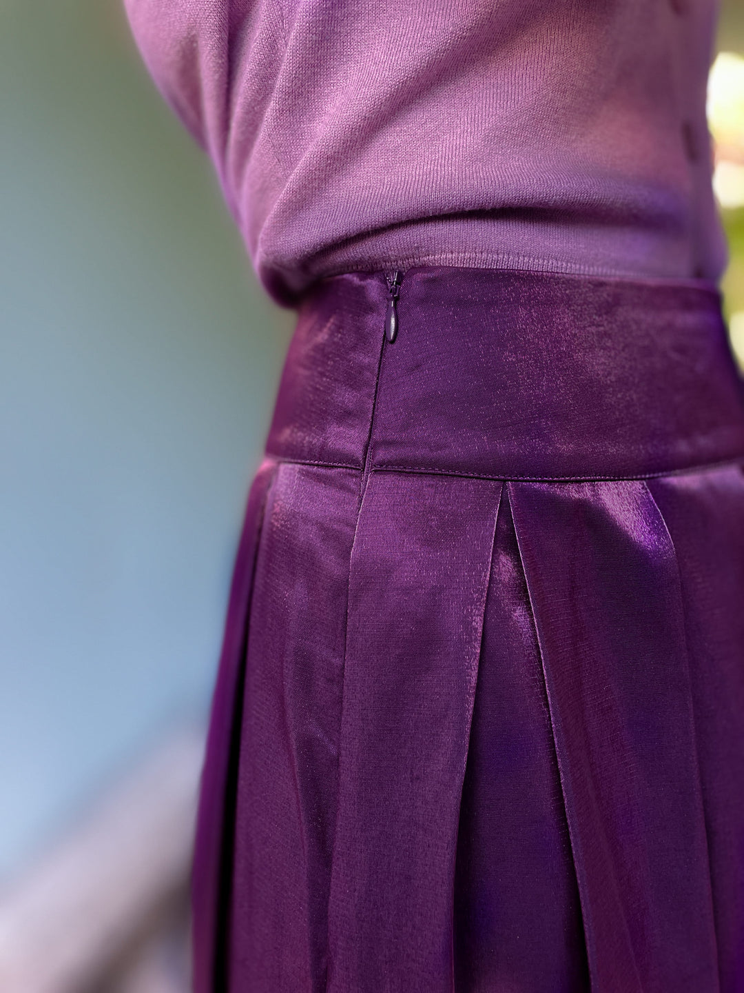 Dianas Vintage skjørt Party skirt - deep purple