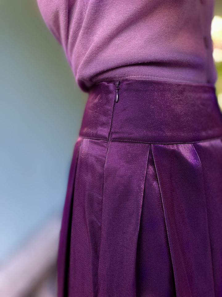 Dianas Vintage skjørt Party skirt - deep purple