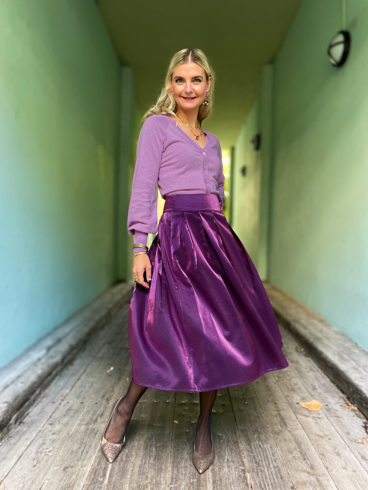 Dianas Vintage skjørt Party skirt - deep purple