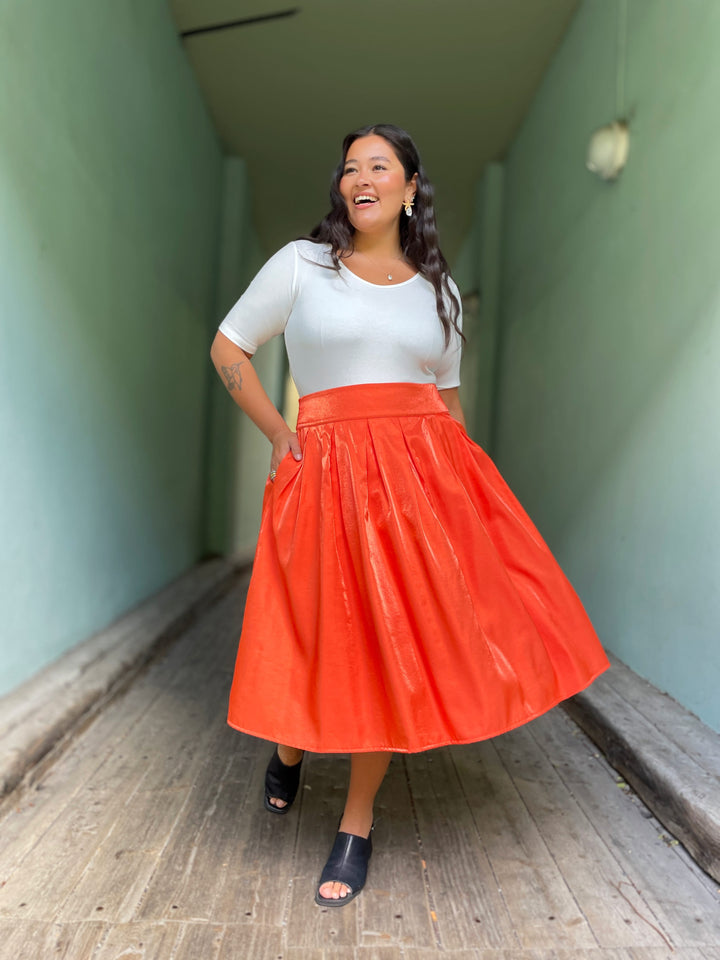 Dianas Vintage skjørt Party skirt - orange