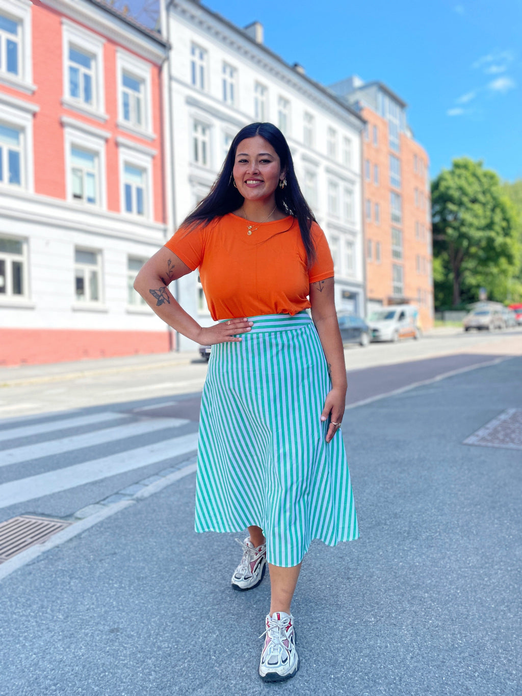 Dianas Vintage skjørt Synne skirt - stripes