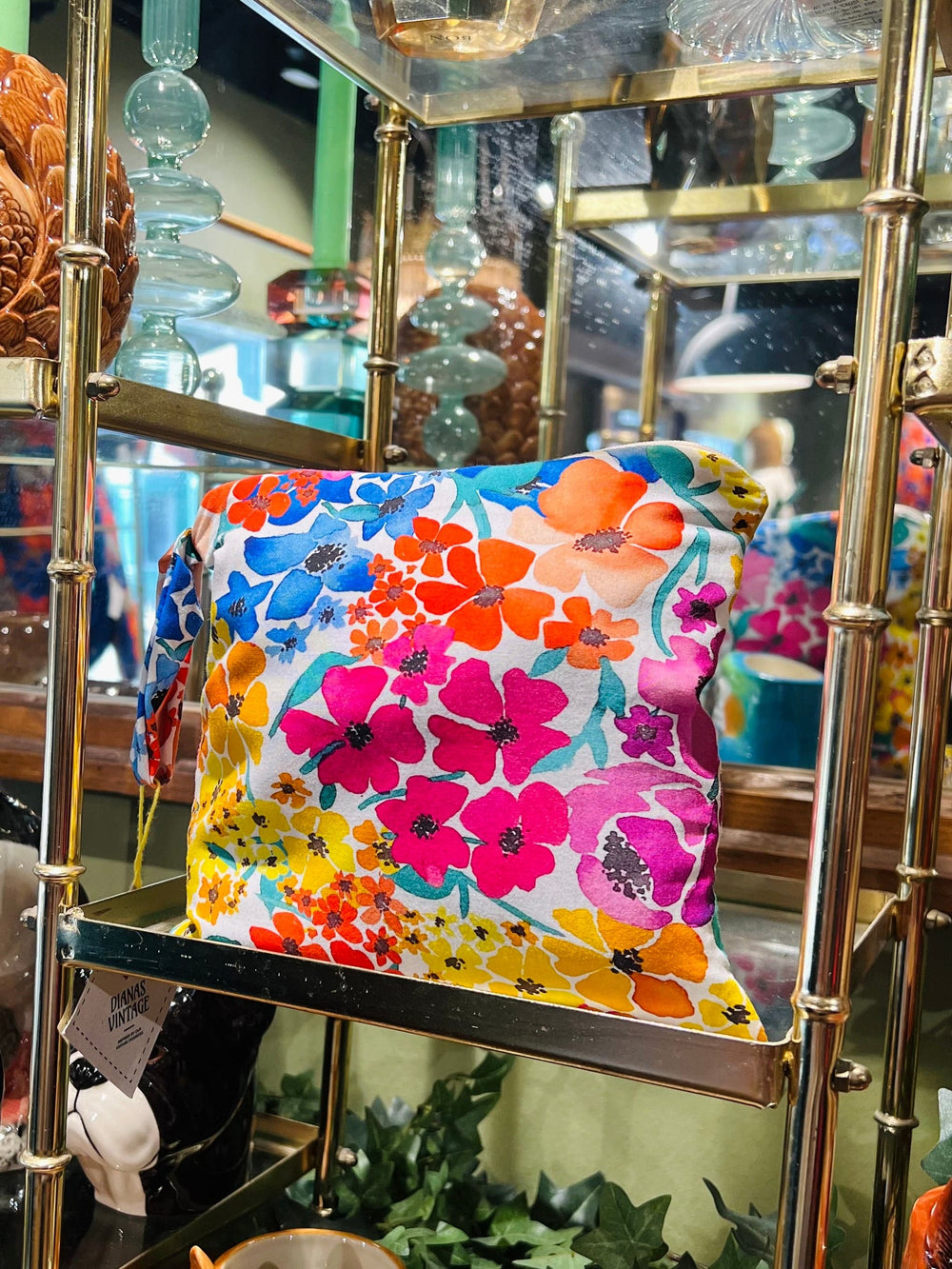 Dianas Vintage Sminkepung Sminkepung av restestoff - summer garden