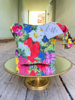 Last inn bildet i Galleri-visningsprogrammet, Dianas Vintage Sminkepung Sminkepung av restestoff - Wildflowers
