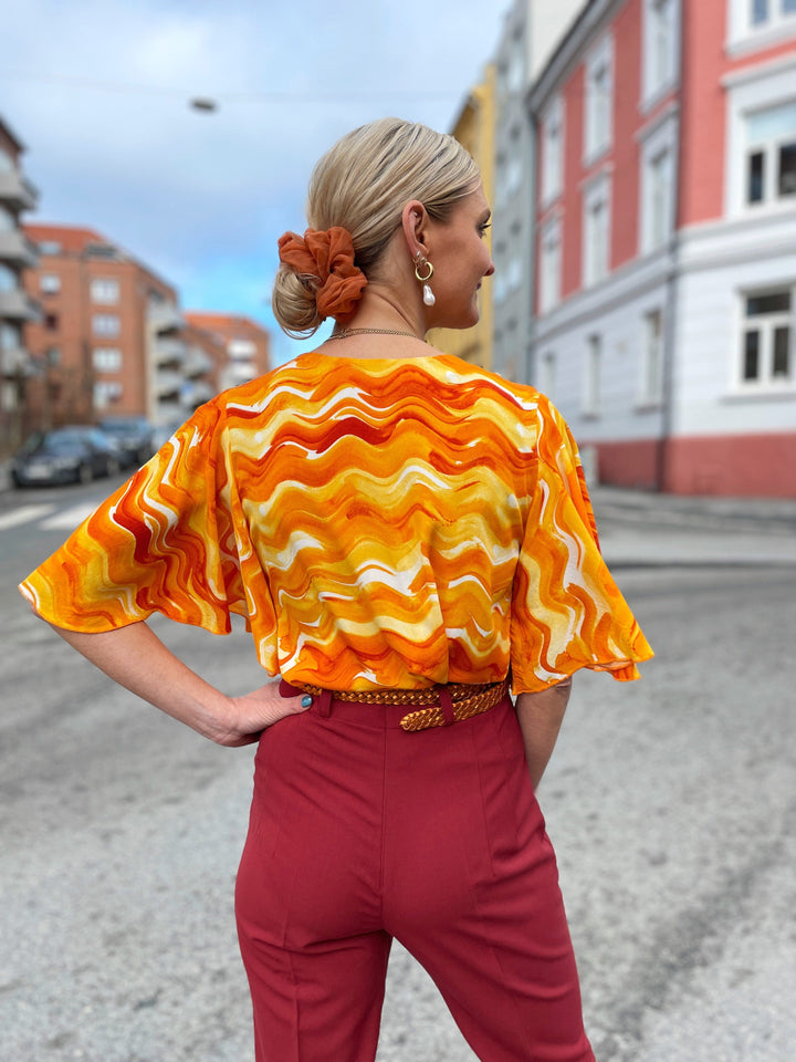 Dianas Vintage Topper Diana bluse - solskinn