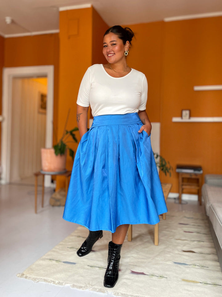 Dianas Vintage Topper Rib topp - hvit