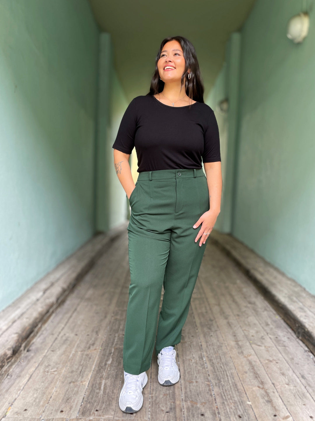 Dianas Vintage Topper Rib topp - svart