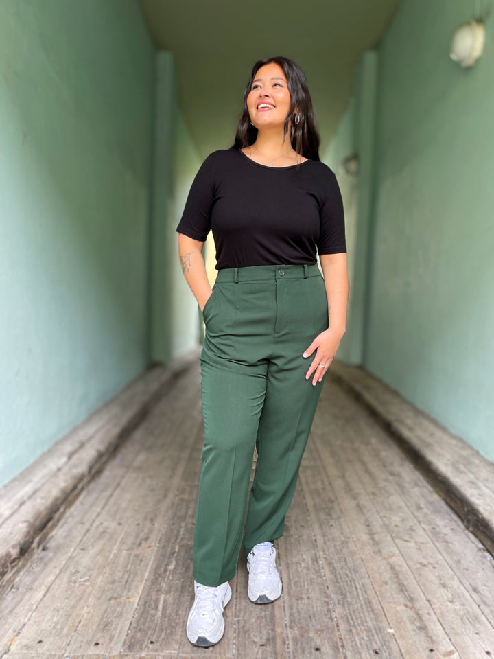 Dianas Vintage Topper Rib topp - svart