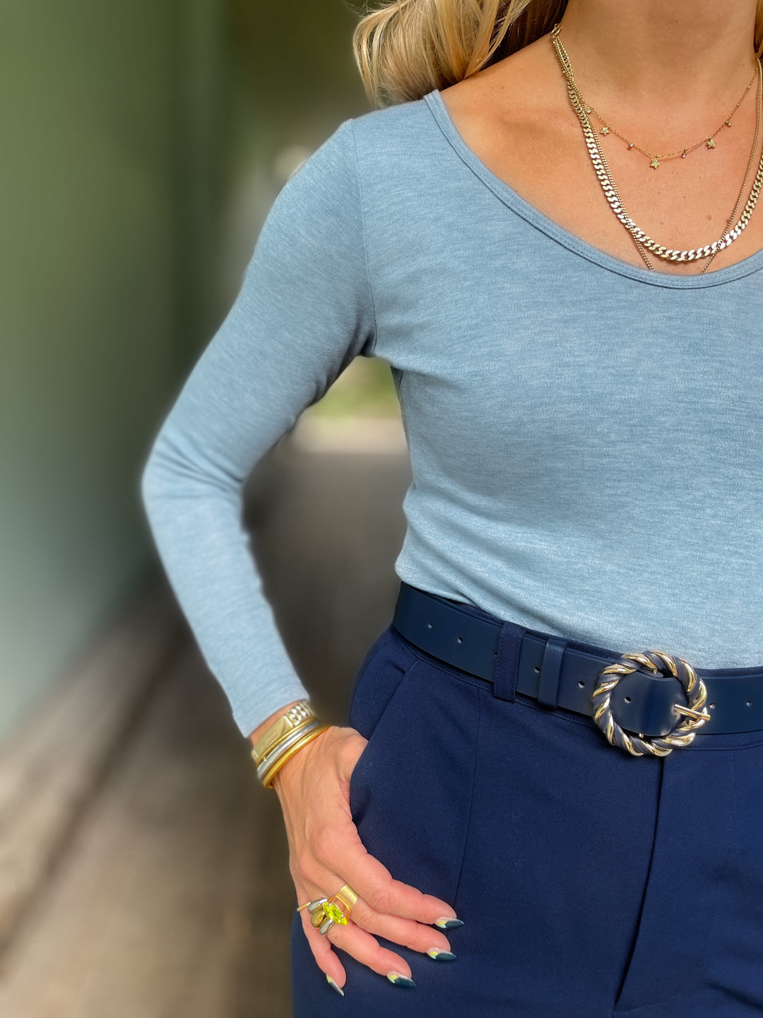 Dianas Vintage Topper Stay Warm top - blå