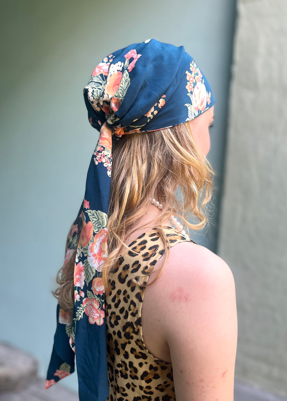 Dianas Vintage turban Turban av restestoff - Ziggy floral