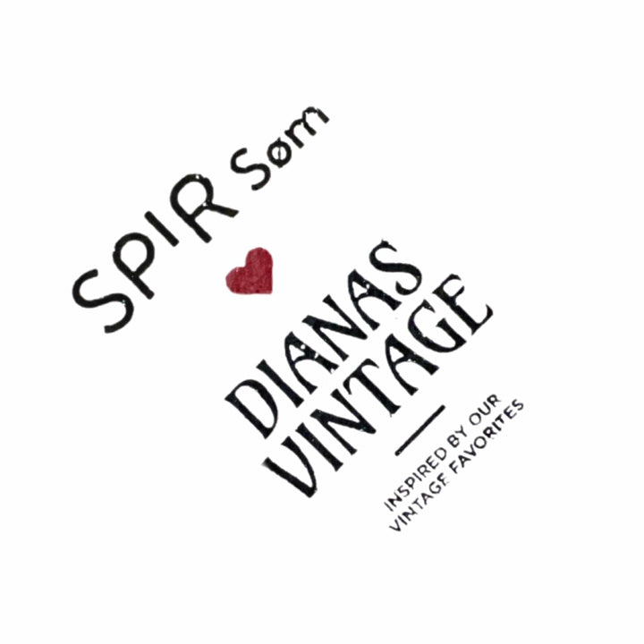Dianas Vintage vesker Veske av restestoff - røde hjerter