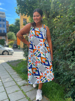 Last inn bildet i Galleri-visningsprogrammet, Dianas Vintage❤️Wasusu kjoler Bangkok dress - grafisk fest
