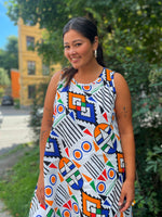 Last inn bildet i Galleri-visningsprogrammet, Dianas Vintage❤️Wasusu kjoler Bangkok dress - grafisk fest
