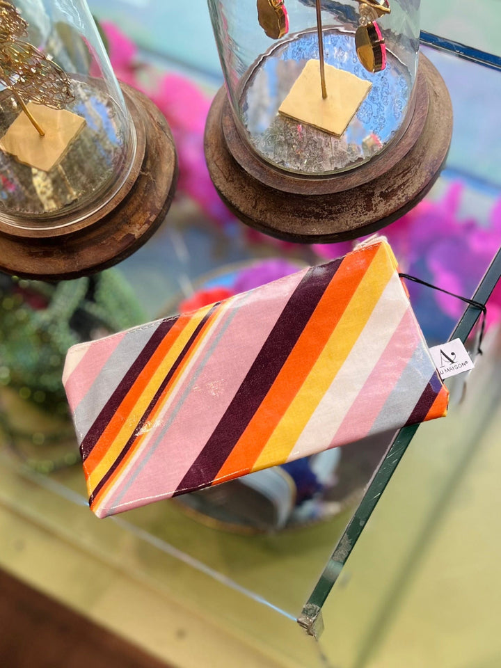 Eja Sminkepung Liten Sminkepung - Multi Stripe Brun