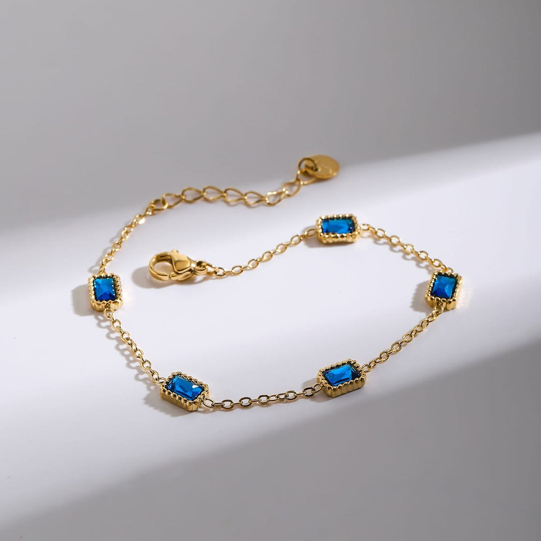 Frøken Dianas salonger armbånd Armbånd blå steiner