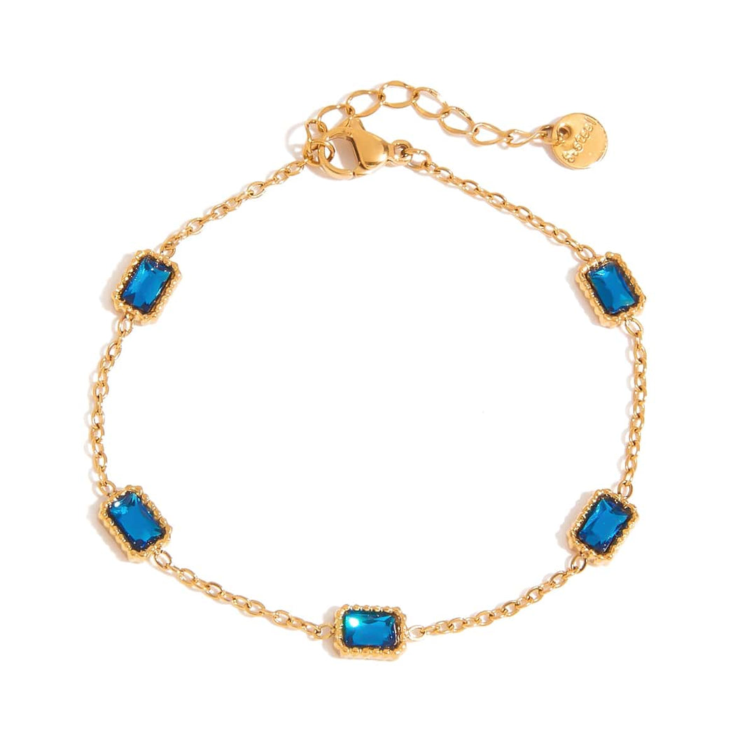 Frøken Dianas salonger armbånd Armbånd blå steiner