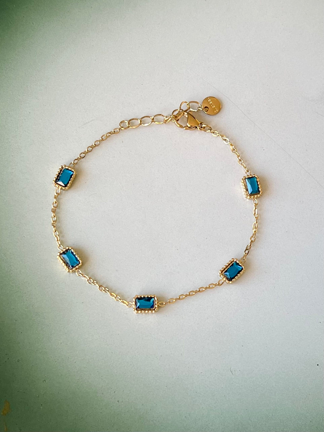 Frøken Dianas salonger armbånd Armbånd blå steiner