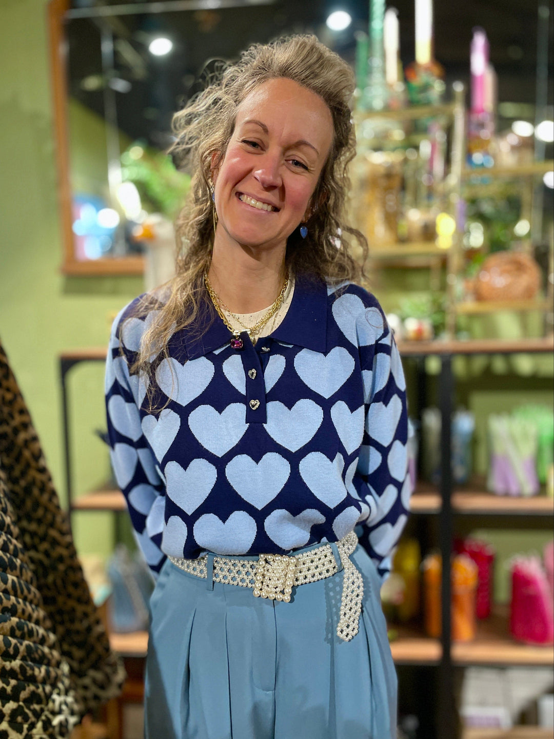 Frøken Dianas salonger belter Perlebelte