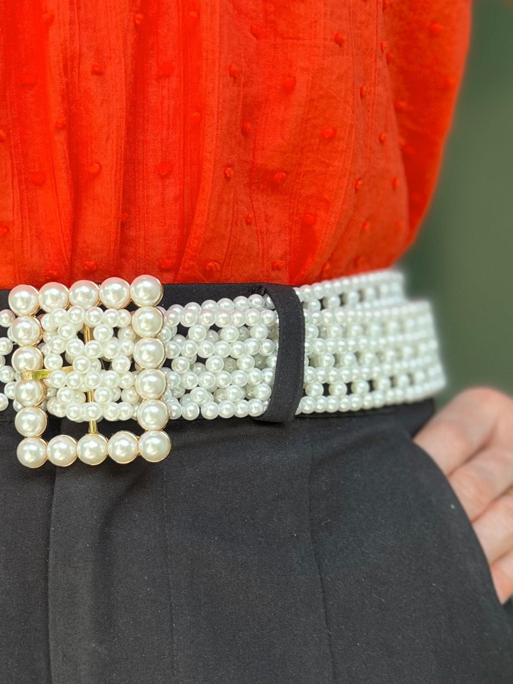Frøken Dianas salonger belter Perlebelte