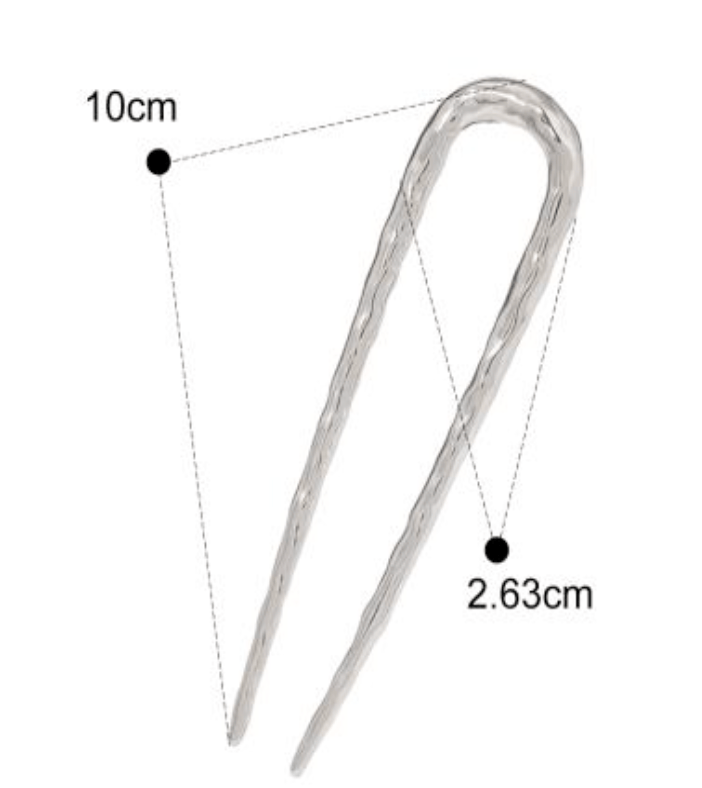 Frøken Dianas salonger Hårpynt Hårgaffel banket sølv