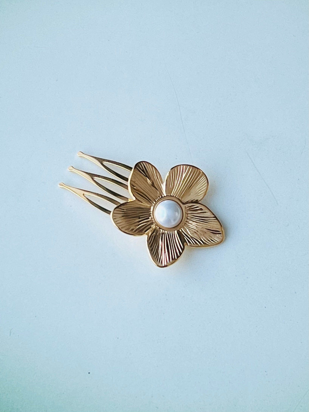 Frøken Dianas salonger Hårpynt Hårkam golden flower