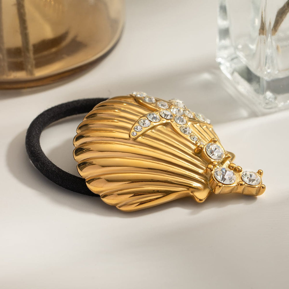 Frøken Dianas salonger Hårpynt Hårstrikk - glitrende skjell