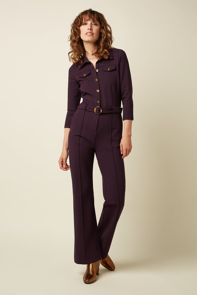 Alexa Uni Rodeo buksedress - grape red