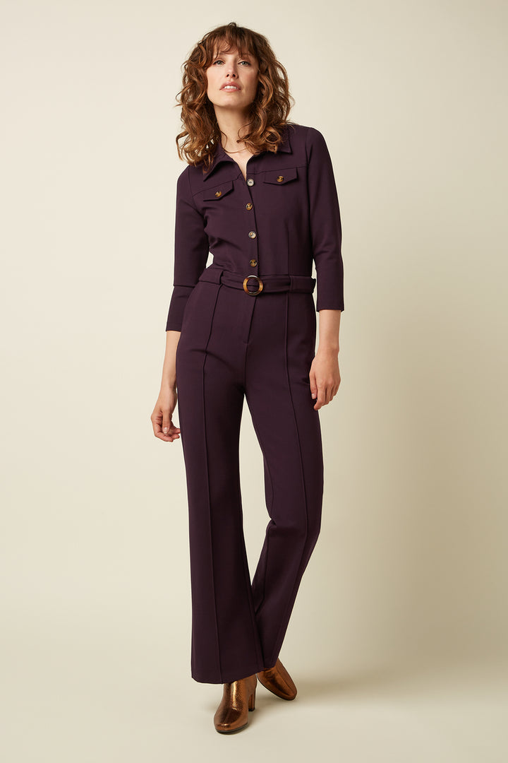 Alexa Uni Rodeo buksedress - grape red