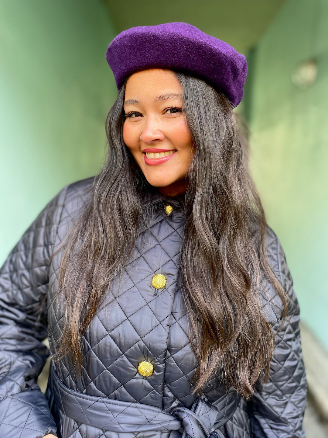 Frøken Dianas salonger Luer Alpelue - dark purple