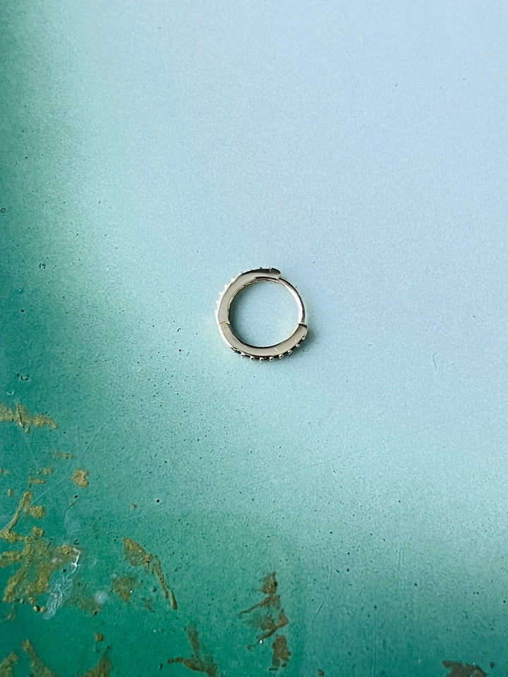 Frøken Dianas salonger øredobber Øredobb - medium hoop - svart