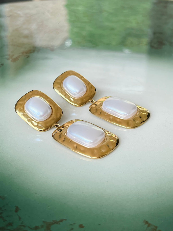Frøken Dianas salonger øredobber Øredobber statement pearls