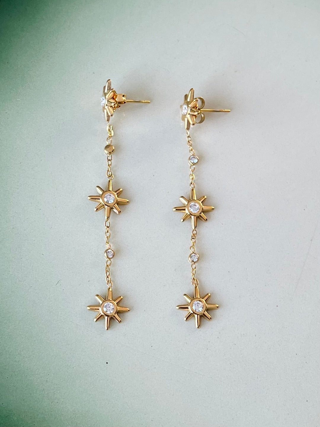 Frøken Dianas salonger øredobber Øredobber Stjerneregn - gull