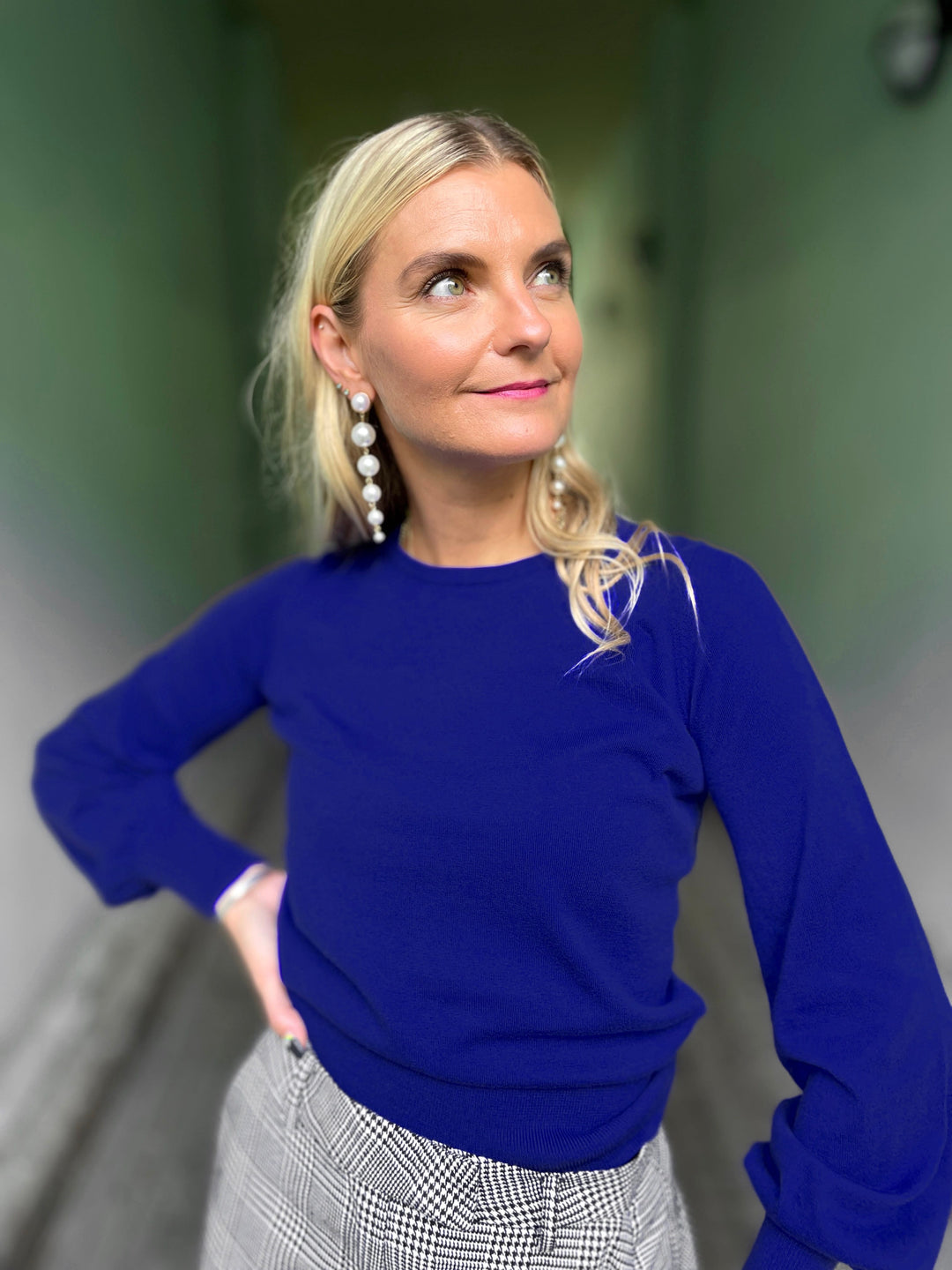 Frøken Dianas salonger øredobber Øredobber Svaiende perler