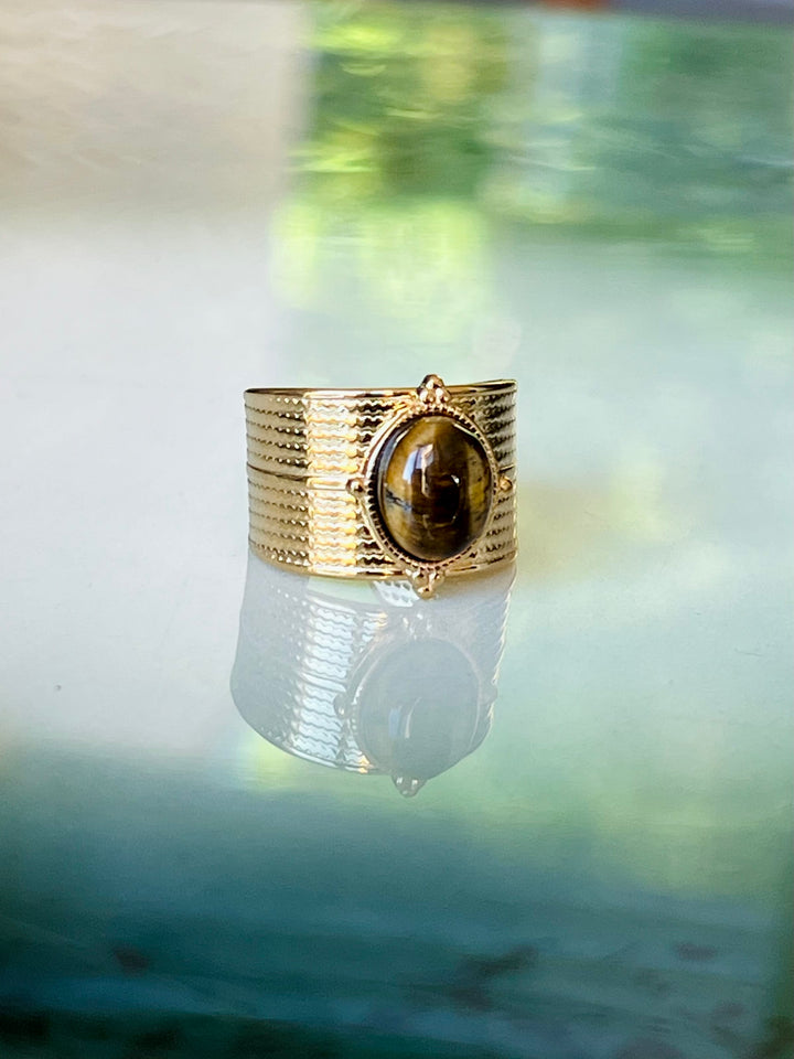 Frøken Dianas salonger ringer Ring brun glød