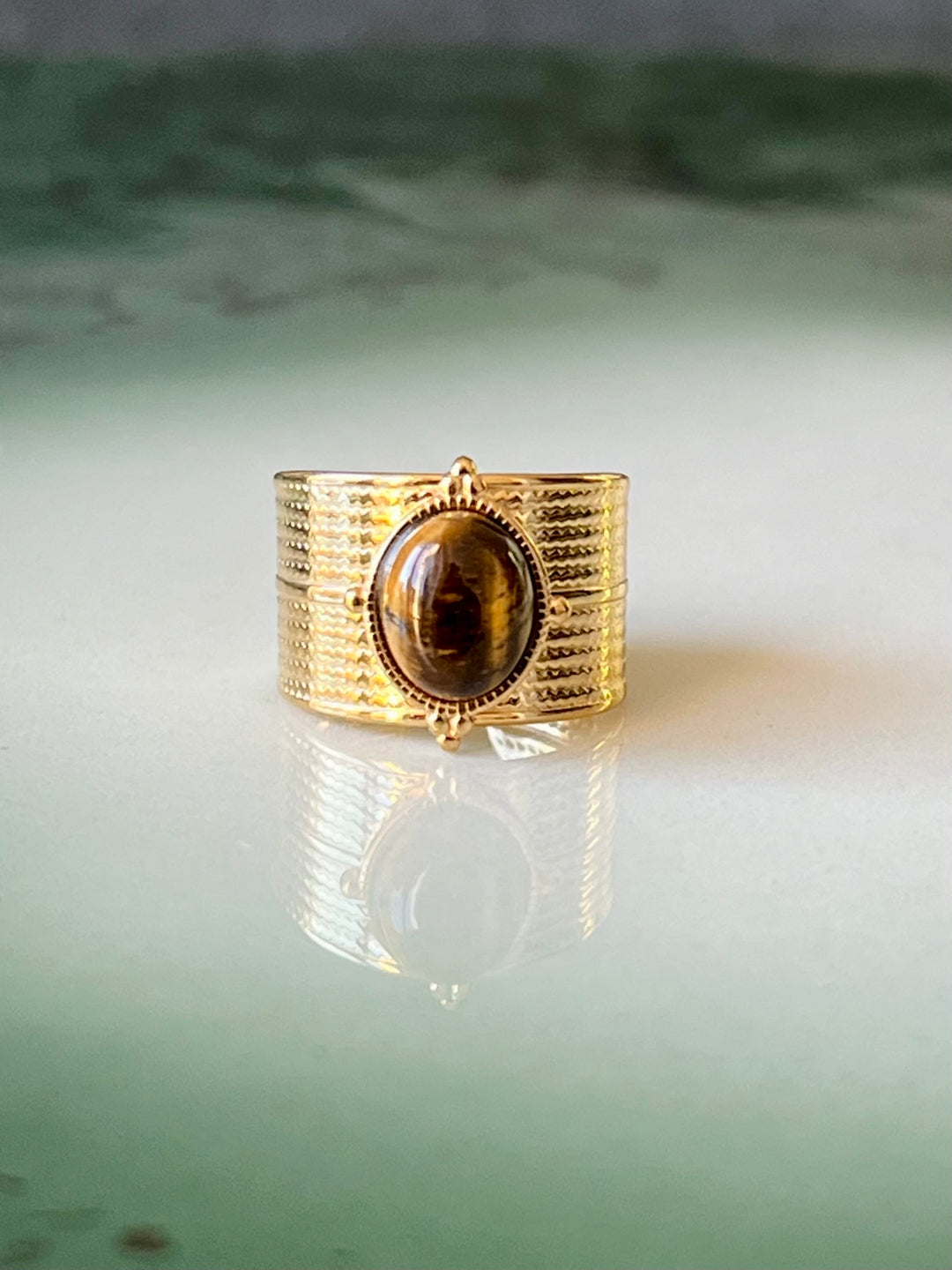 Frøken Dianas salonger ringer Ring brun glød
