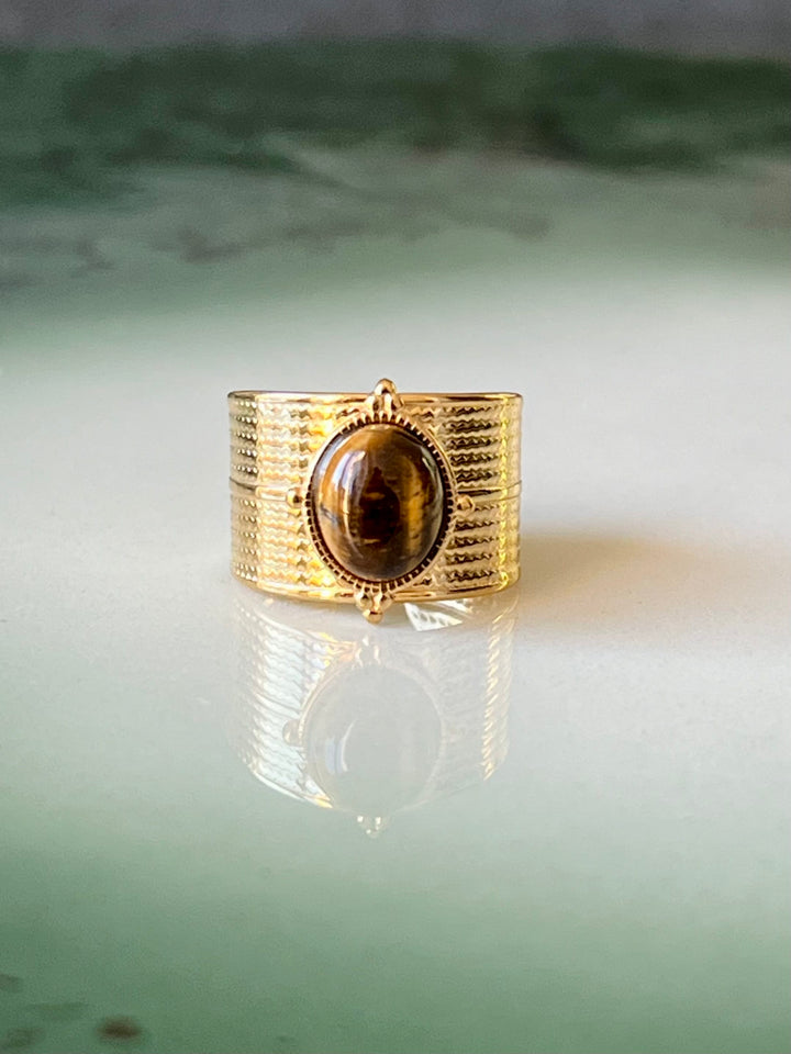 Frøken Dianas salonger ringer Ring brun glød