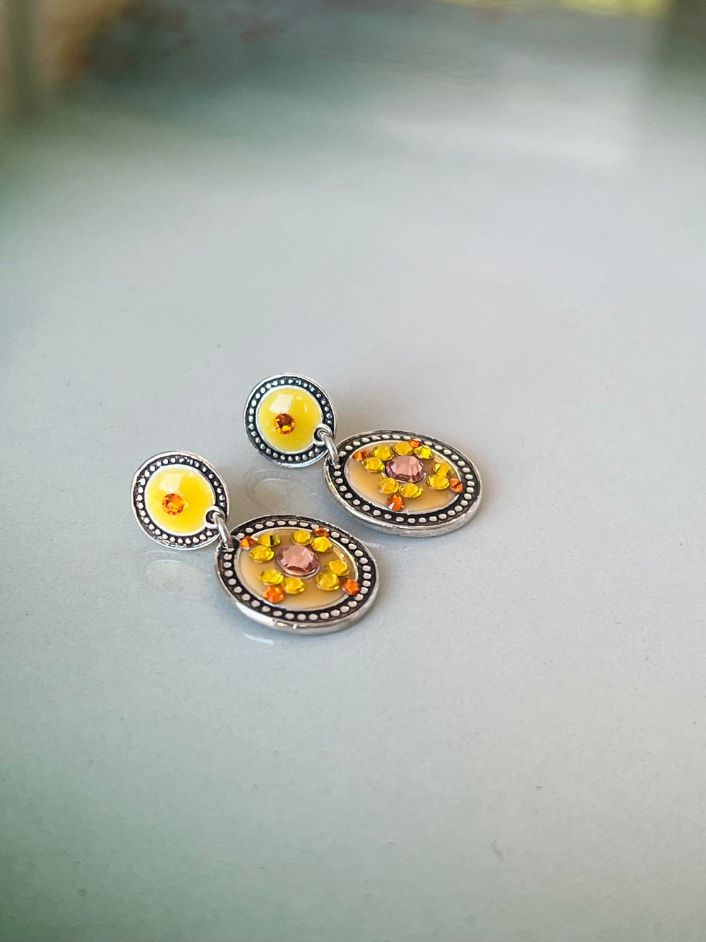 GAS Bijoux øredobber Sequin øredobber - Gul