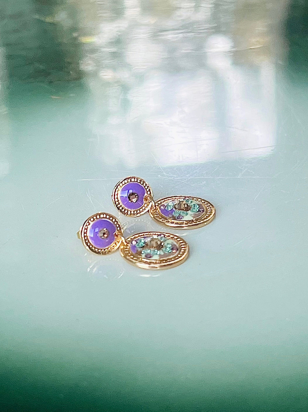 GAS Bijoux øredobber Sequin øredobber - Lilla