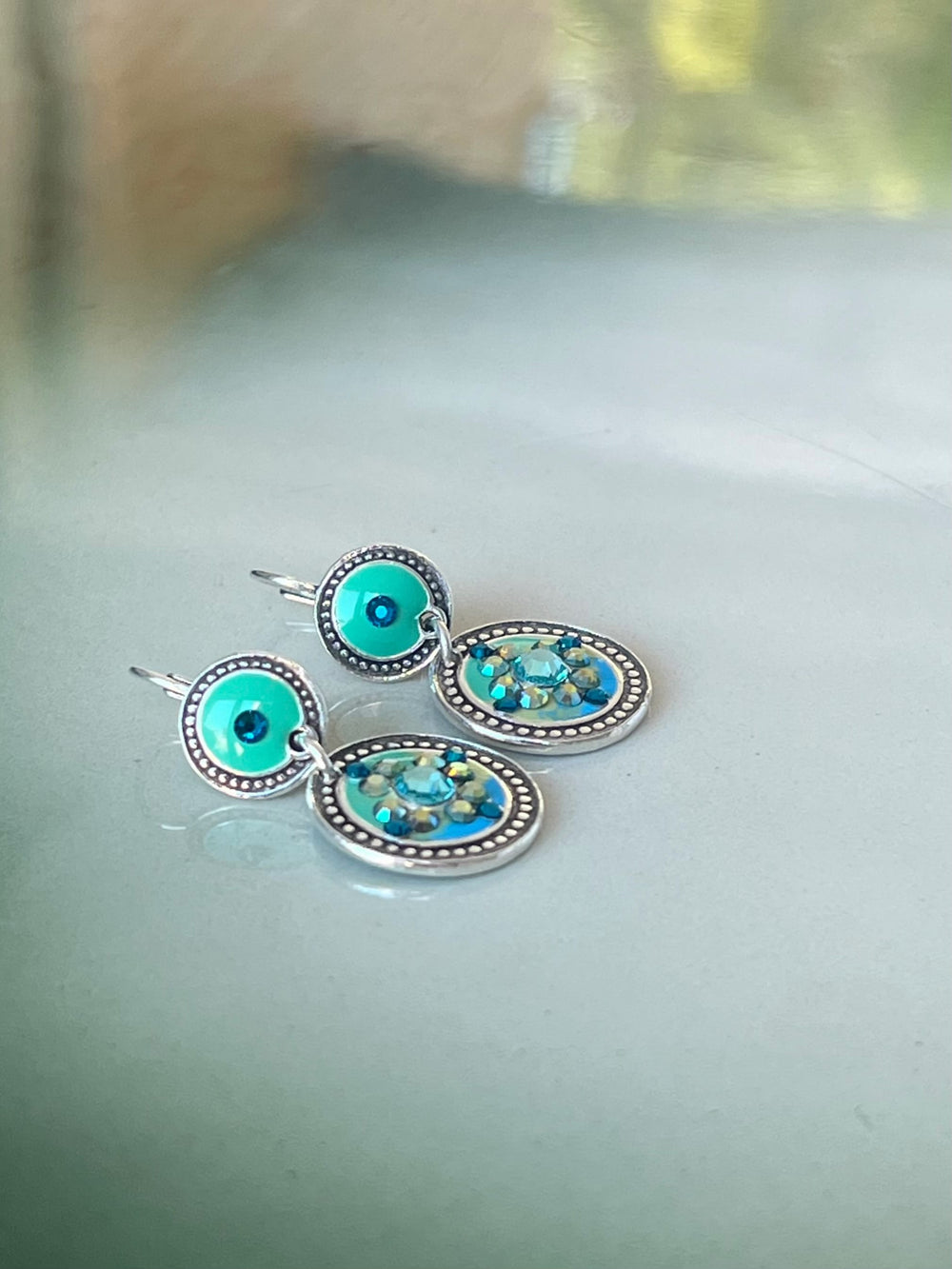 GAS Bijoux øredobber Sequin øredobber Turkis