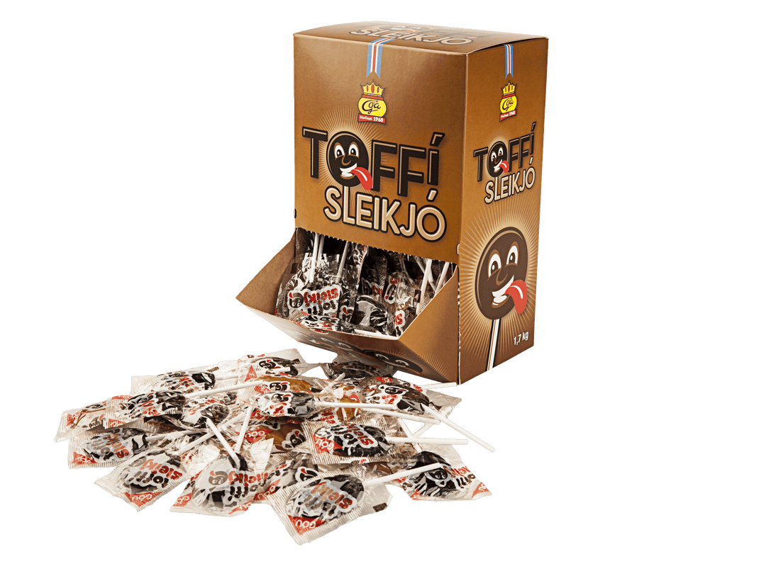 Gòa Linda Godteri og sjokolade Toffi Sleikjò - liten kjærlighet med smak av lakriskaramell