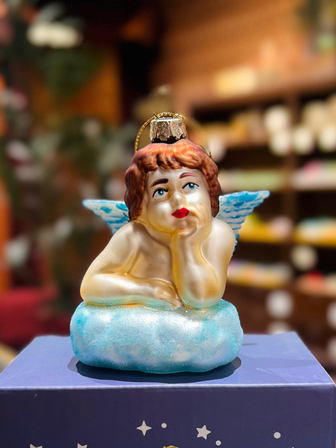 Heim Julepynt Julekule - Glansbilde-engel