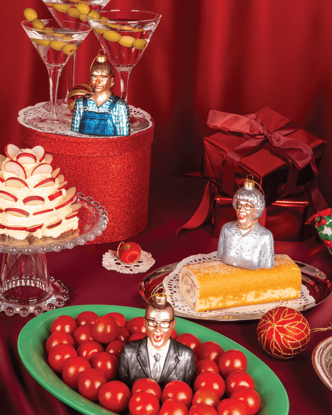 Heim Julepynt Julekule sett - Gjertrud og Olaf Sand