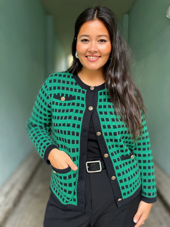 Jayley gensere Green Banana Peel Cardigan - grønn