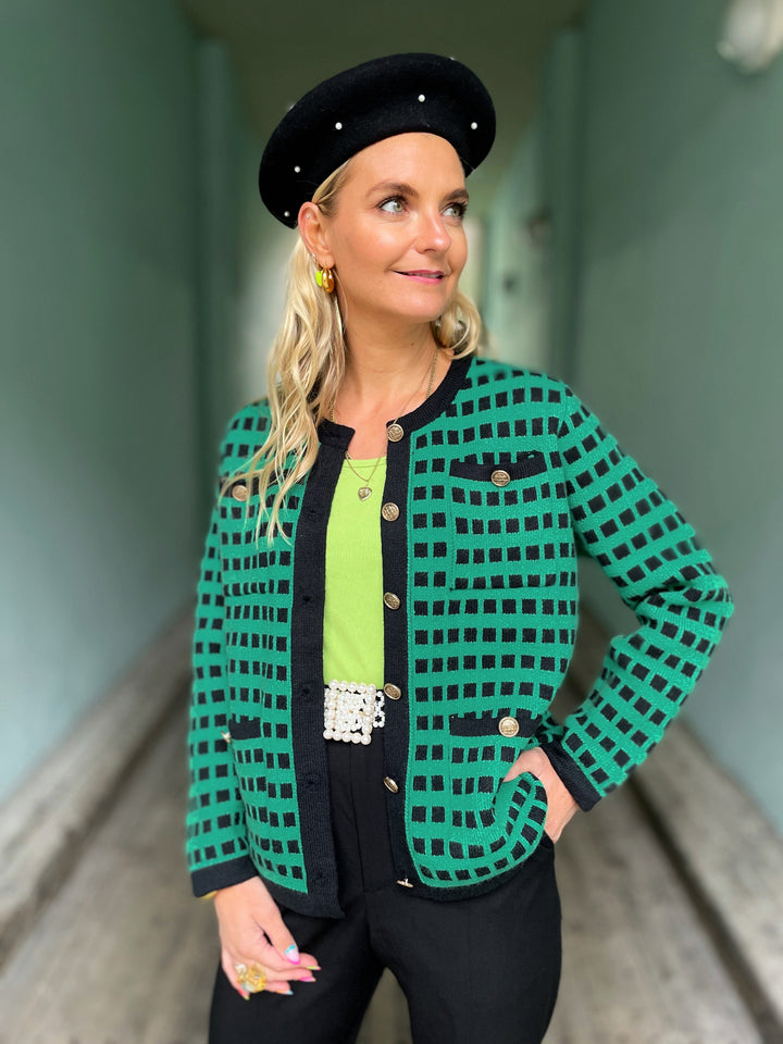 Jayley gensere Green Banana Peel Cardigan - grønn