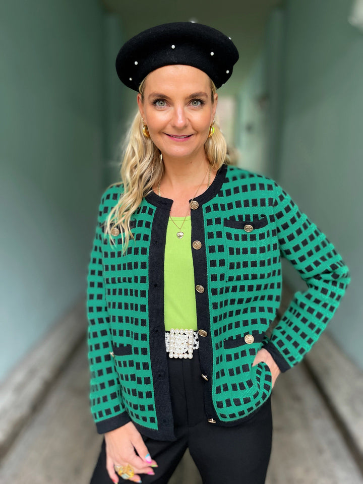 Jayley gensere Green Banana Peel Cardigan - grønn