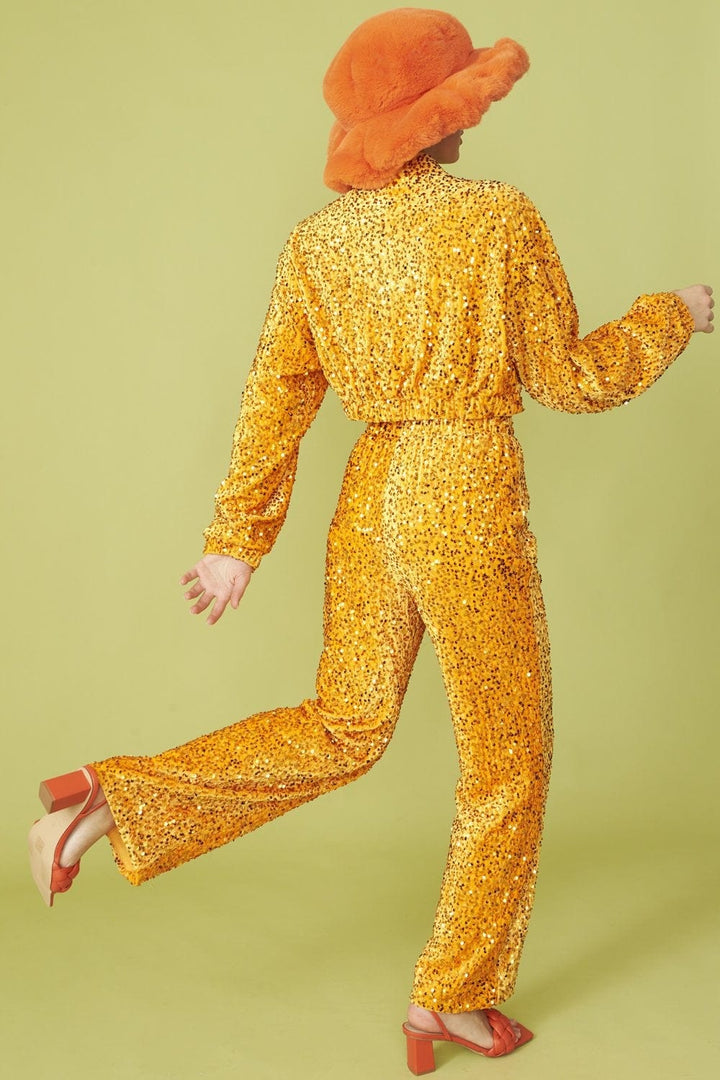 Jayley Topper Sequin Bomber Jacket - oransje