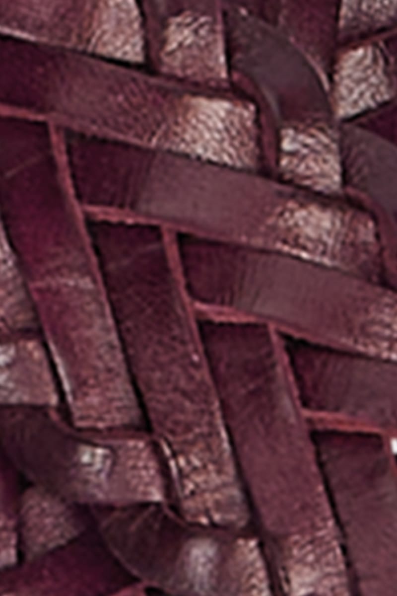 King Louie belter Flettet skinnbelte - porto red